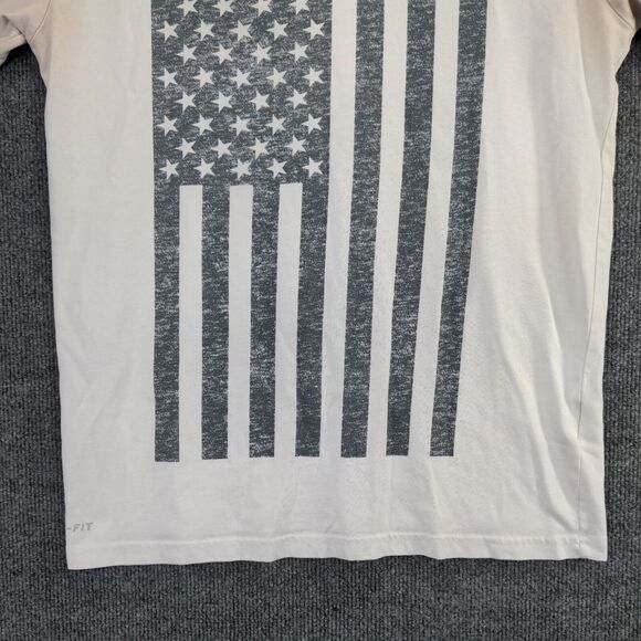 Nike Dri Fit T Shirt Mens Size Medium Team USA Olympics Gray Flag Graphic - Picture 4 of 12